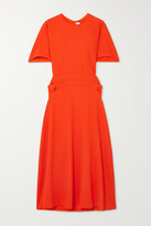 Thumbnail for your product : Victoria Beckham Draped Cady Midi Dress - Orange