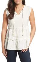 Thumbnail for your product : Caslon Tiered Ruffle Tassel Tie Tank (Regular & Petite)