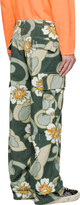 Thumbnail for your product : ERL Gray Embroidered Cargo Pants