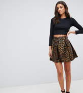 Thumbnail for your product : ASOS Tall Animal Jacquard Mini Flippy Skirt