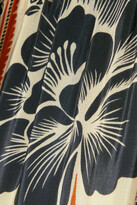 Thumbnail for your product : Farm Rio Fringed Floral-print Crepe Maxi Dress - White