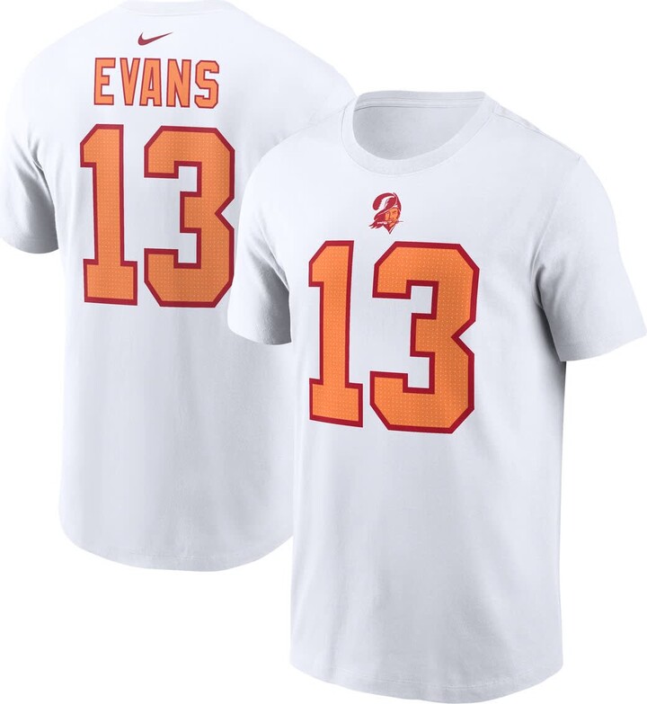 Men's Nike Mike Evans White '76 Tampa Bay Buccaneers 50th Season Name & Number T-Shirt