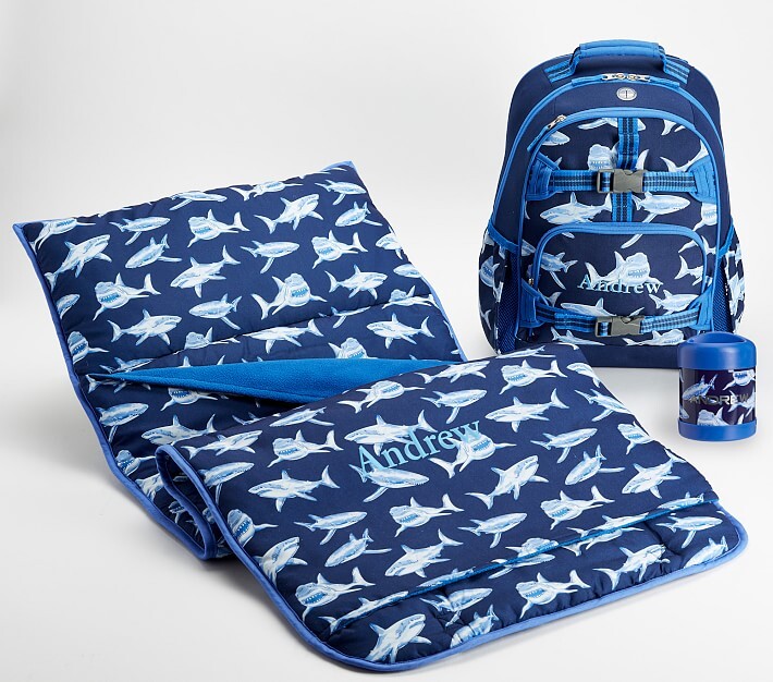 pottery barn shark backpack