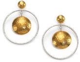 Thumbnail for your product : Gurhan Geo 24K Yellow Gold & Sterling Silver Orbit Drop Earrings