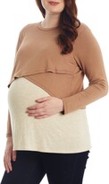 Thumbnail for your product : Everly Grey Clarissa Two-Piece Maternity/Nursing Top