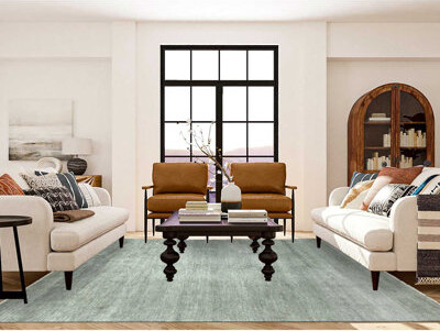 Wildon Home 8'x10' Ash Gray Wool and Silk Hand Knotted Grass Design Oriental Rug EA07B266B36B4875A384FAB44FA8E434