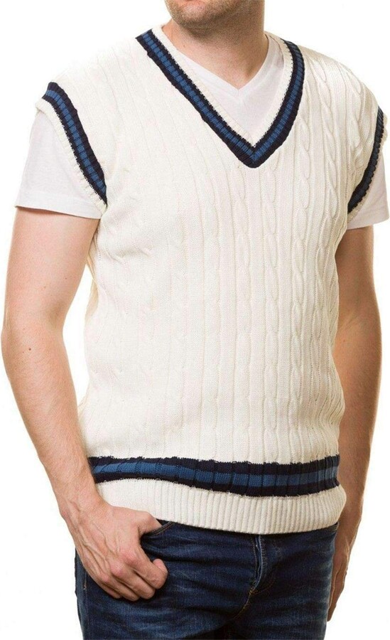 mens white bowling jumpers