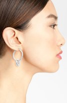Thumbnail for your product : Anne Klein Charm Hoop Earrings