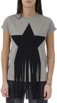 Thumbnail for your product : Stella McCartney Grey Fringed Star T-shirt