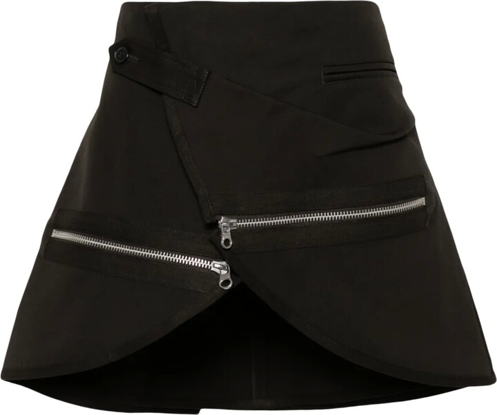 Courreges Reversed Belt Mini Skirt - ShopStyle