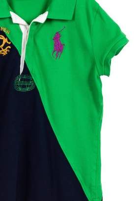 Ralph Lauren Girls' Embroidered Polo Top