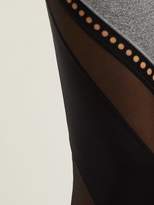 Thumbnail for your product : Track & Bliss - Get In The Ring Mesh Panel Leggings - Womens - Black Grey