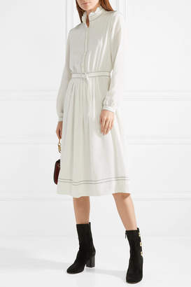 Vanessa Seward éline Pleated Silk Dress - White
