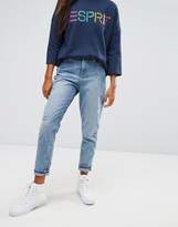 Thumbnail for your product : Esprit Embroidered Pocket Mom Jeans