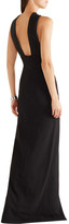 Thumbnail for your product : SOLACE London Kali Cutout Crepe Gown - Black