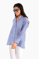 Thumbnail for your product : Vince White Blue Classic Stripe Tunic