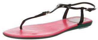 Christian Dior Patent Leather Thong Sandals