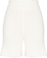 Thumbnail for your product : Missing You Already Towelling-Effect Knitted Shorts
