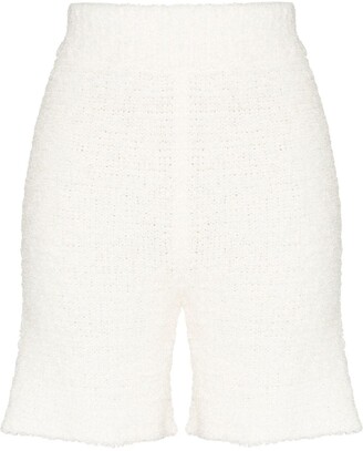 Missing You Already Towelling-Effect Knitted Shorts