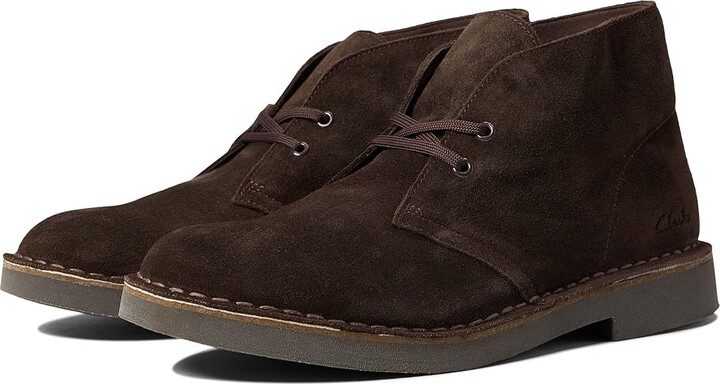 Clarks Desert Boot Evo (Dark Brown Suede) Men's Shoes - ShopStyle