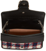 Thumbnail for your product : Gucci Navy Supermini Tweed Dionysus Chain Bag