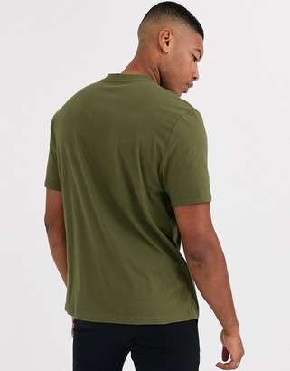 ASOS DESIGN Tall organic relaxed t-shirt with crew neck in khaki
