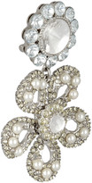 Thumbnail for your product : Miu Miu Silver-plated, Swarovski pearl and crystal clip earrings