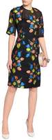 Thumbnail for your product : Lela Rose Holly Embroidered Crinkled Chiffon Dress