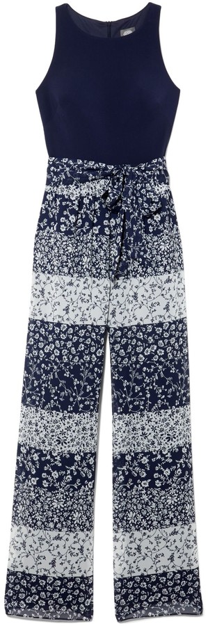 vince camuto colorblock jumpsuit