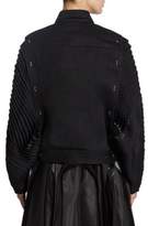 Thumbnail for your product : Noir Kei Ninomiya Accordion-Sleeve Denim Jacket