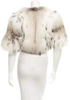 Lanvin Cropped Fox Fur Jacket w/ Tags