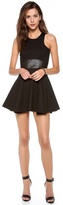 Thumbnail for your product : Mason by Michelle Mason Leather Trim Ponte Dress
