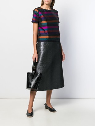 Odeeh Shimmery Midi Skirt