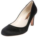Thumbnail for your product : Laurence Dacade Ponyhair Round-Toe Pumps