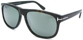 Thumbnail for your product : Tom Ford TF236 Olivier 52Q Havana Plastic Sunglasses Mirror Grey Lens