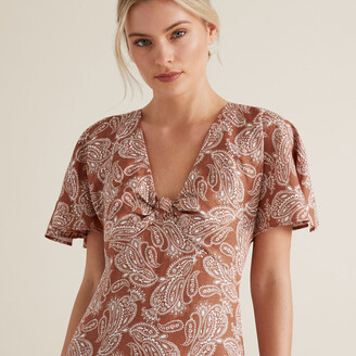 Seed Heritage Knot Detail Tier Dress