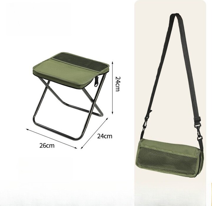 Creative Outdoor Backpack Folding Pencil Case Stool Portable and Easy Camping Equipment Shoulder Bag Stool Sports Folding Chair