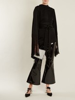 Thumbnail for your product : Ellery Outlaw Kick-flare Cropped Patent Trousers - Black