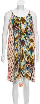 Calypso Silk Printed Knee-Length Dress