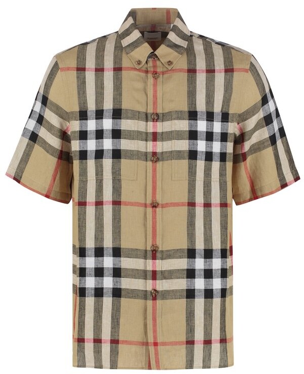 Burberry Beige Men's Shirts on Sale | Shop the world's largest collection  of fashion | ShopStyle