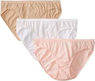 Hanes Women's 3-Pack Cotton Bikini Panty
