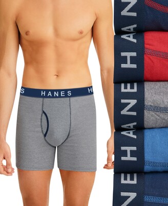 Hanes Comfort Flex Fit® Men's Boxer Briefs Pack, Breathable Mesh, 4-Pack  (includes 1 Free Bonus Boxer Brief)