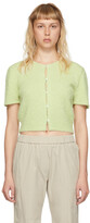 Thumbnail for your product : AMOMENTO Green Nylon Short Sleeve Cardigan