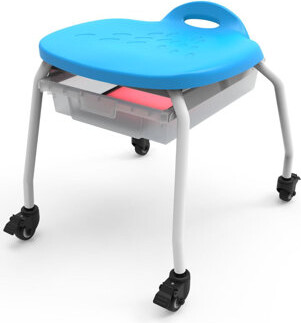 Luxor Stackable 19" Classroom Stool with Casters