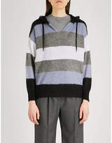 Brunello Cucinelli Striped knitted hoody