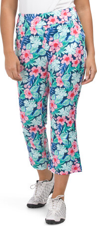 Floral Pants Women Capri