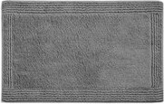 Ebern Designs 100% Cotton Tufted 3000 GSM Reversible Bath Rug Charcoal 21X34\