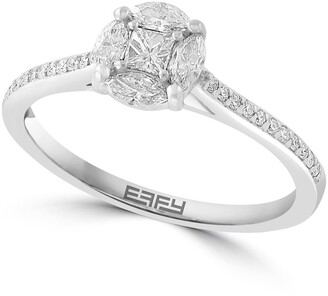 Effy 14K White Gold Diamond Ring - 0.44 ctw
