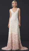 Thumbnail for your product : Theia Emma Embroidered Petal Gown
