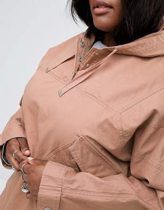 ASOS Curve CURVE Over the Head Jacket